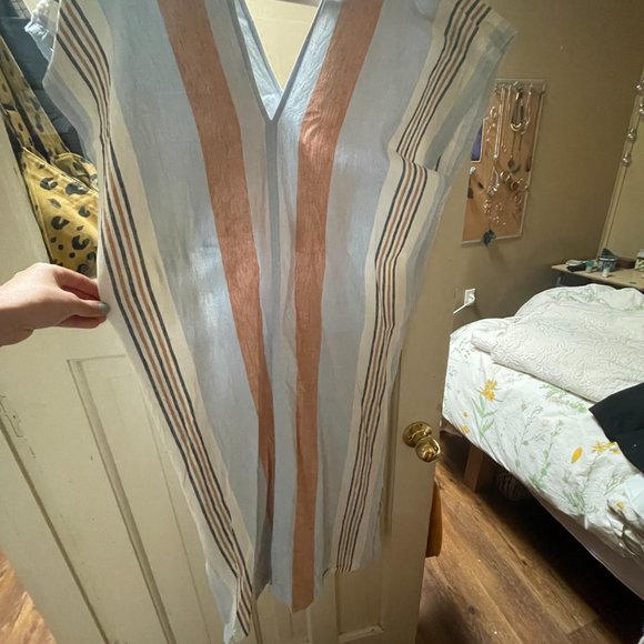 SIDIA Linen Caftan Muumuu - Picture 3 of 9